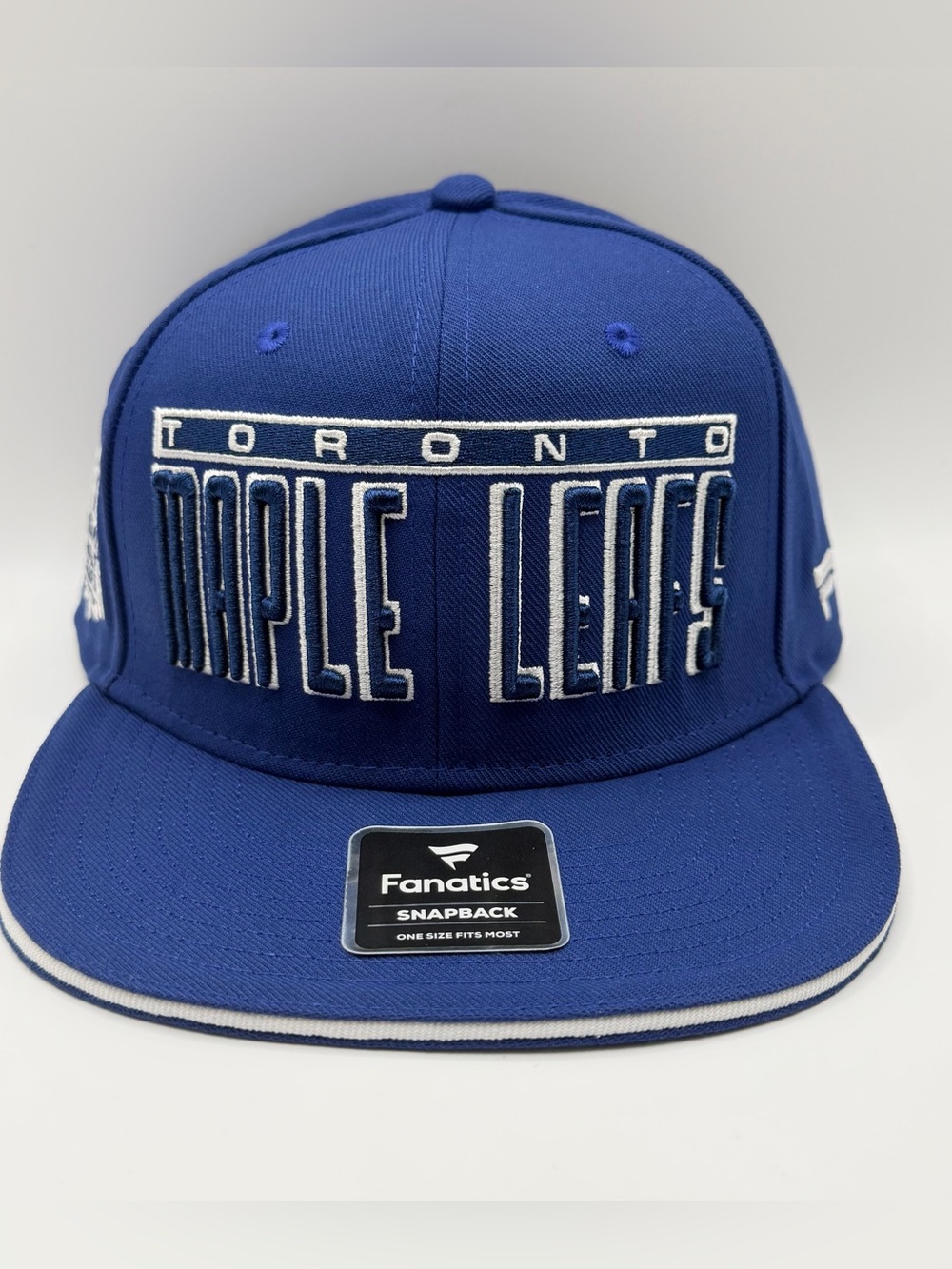 Toronto Maple Leafs Fanatics Fundamental Gino Stack Snapback Blue Hat